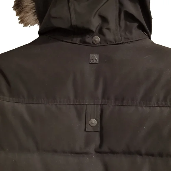 Moose Knuckles Alberta Women’s Parka – Size L, NWT, Black, Goose-Down, Fox Fur - Picture 11 of 16